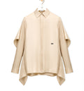 Cape shirt in silk