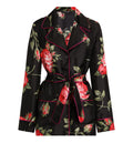 Rose Bouquet-Print Vanity Twill Shirt