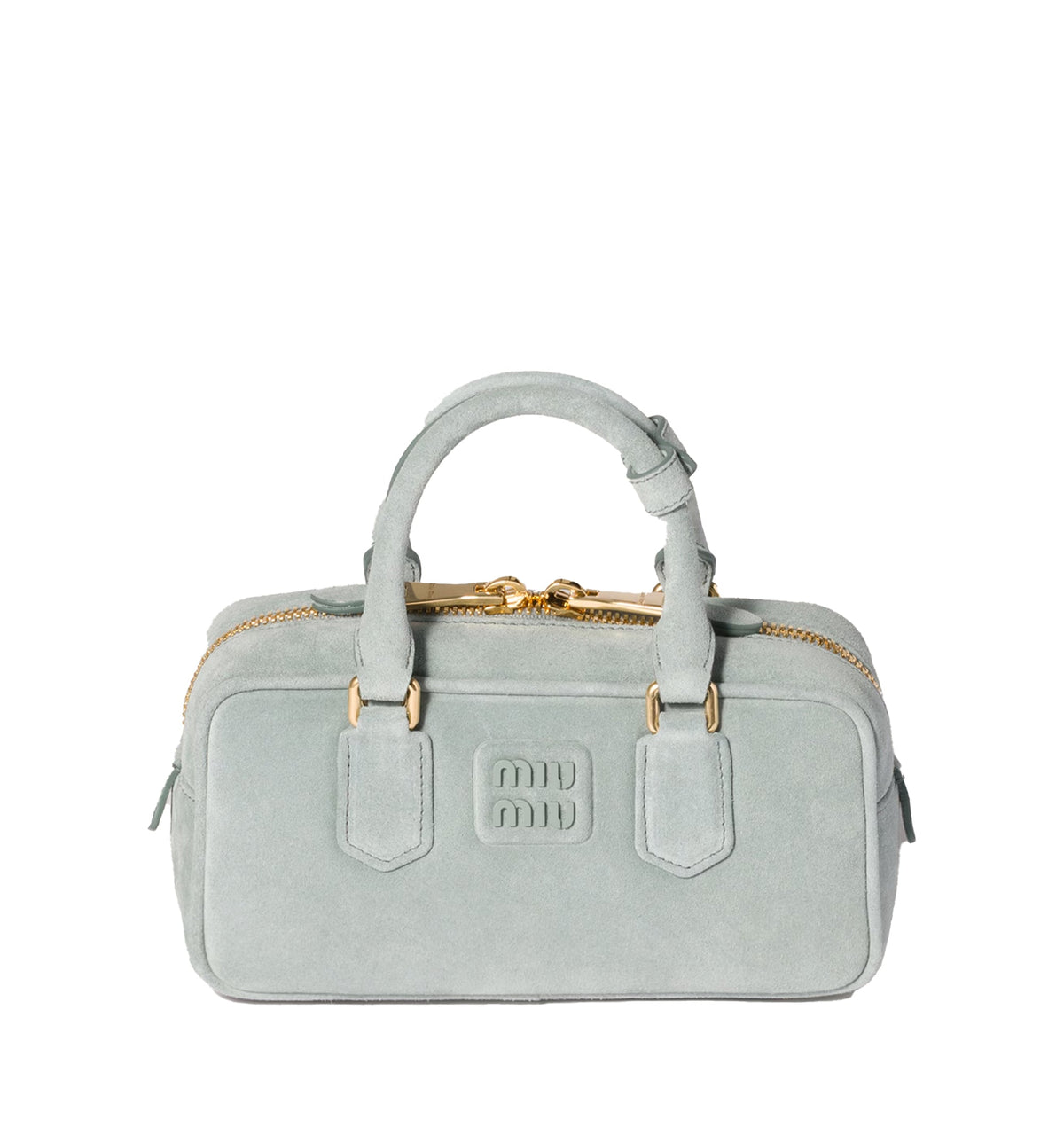 Arcadie Padded Suede Top-handle Bag