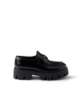 Brushed leather loafers