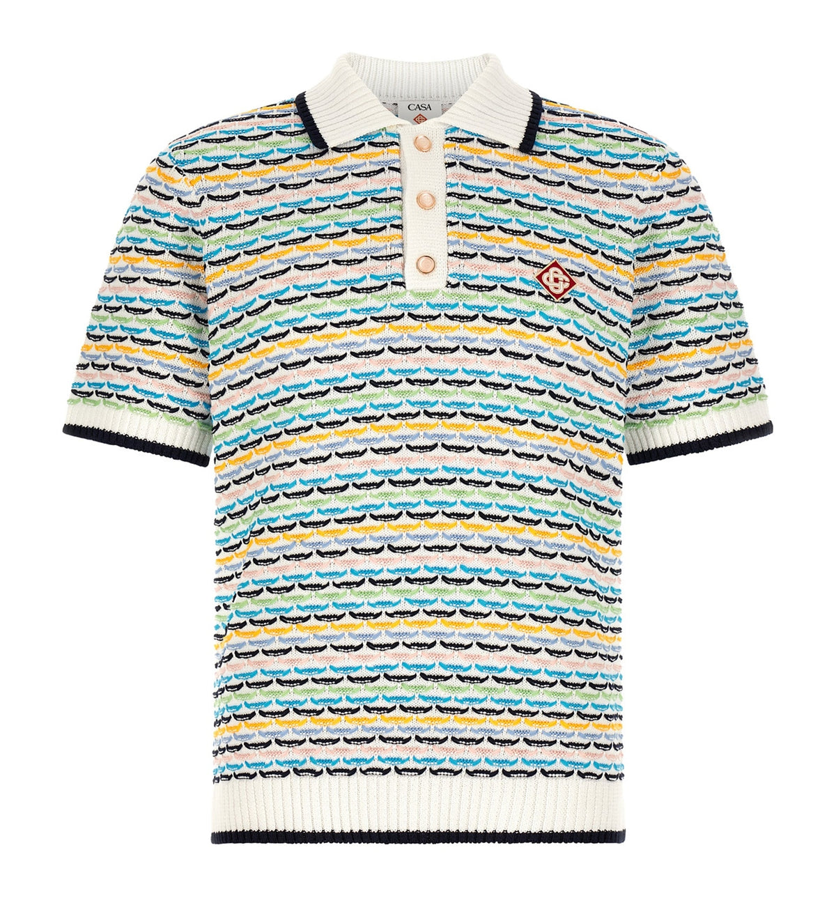 'Tuck Stitch' polo shirt
