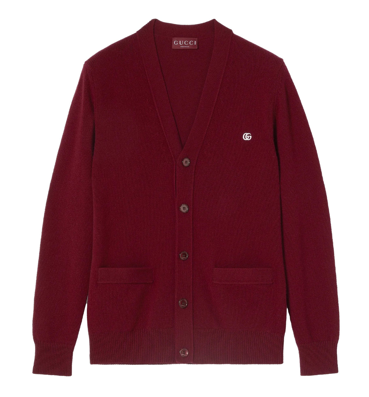 Wool Cashmere Cardigan With Embroidery