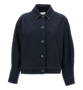 Jacket In Jersey-Effect Denim