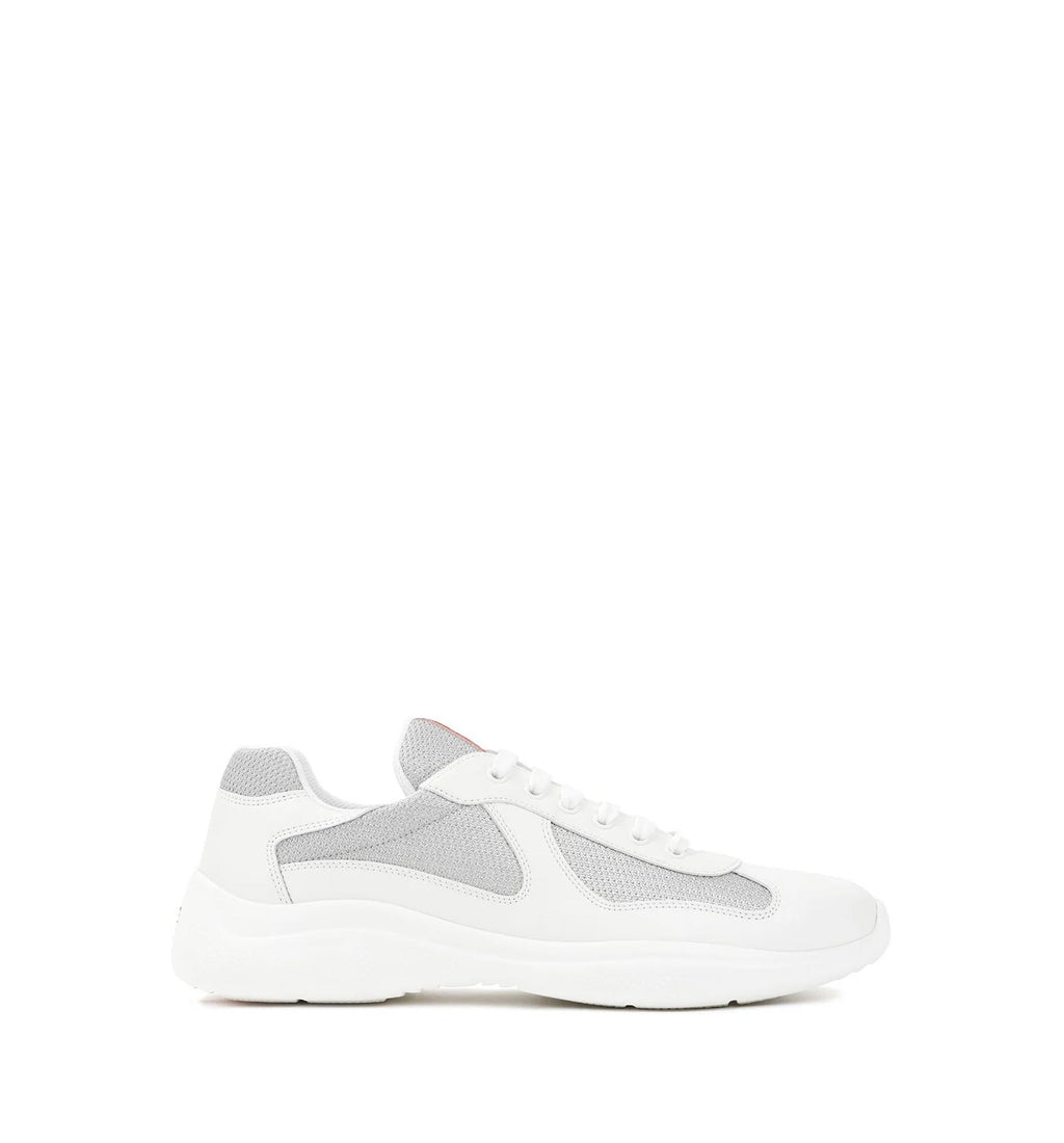 Patent Leather And Technical Fabric Prada America's Cup Sneakers