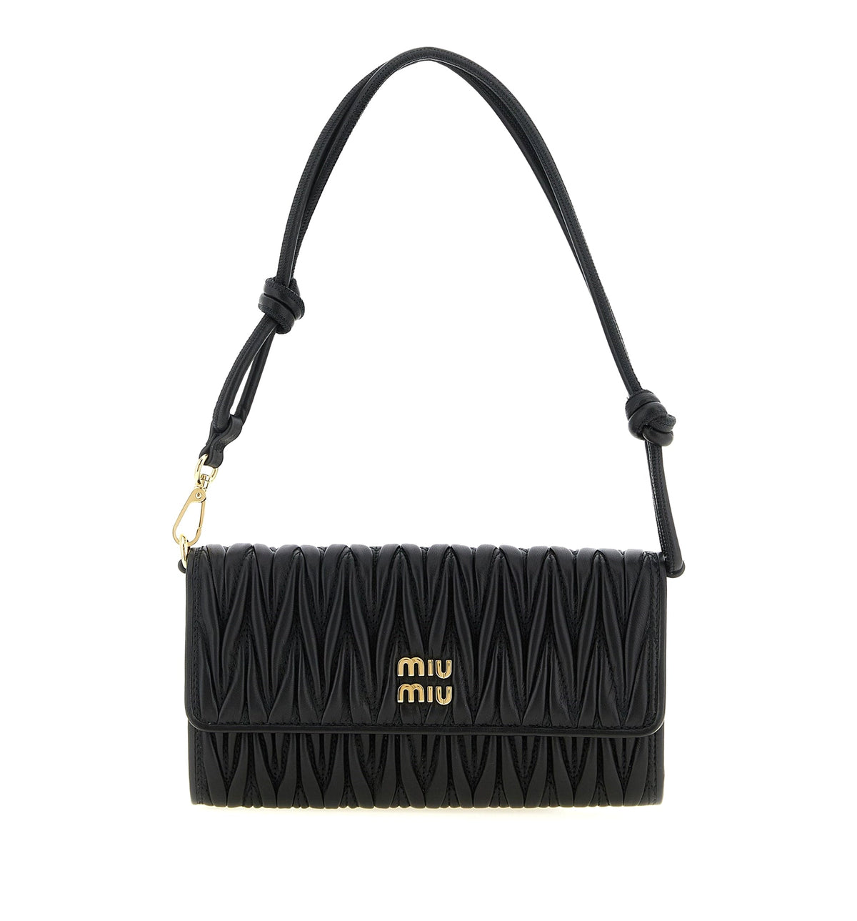 Matelassé Nappa Leather Wallet On Strap