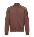 Padded Wool Zip-Up Cardigan