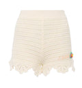 High-waisted logo mini shorts
