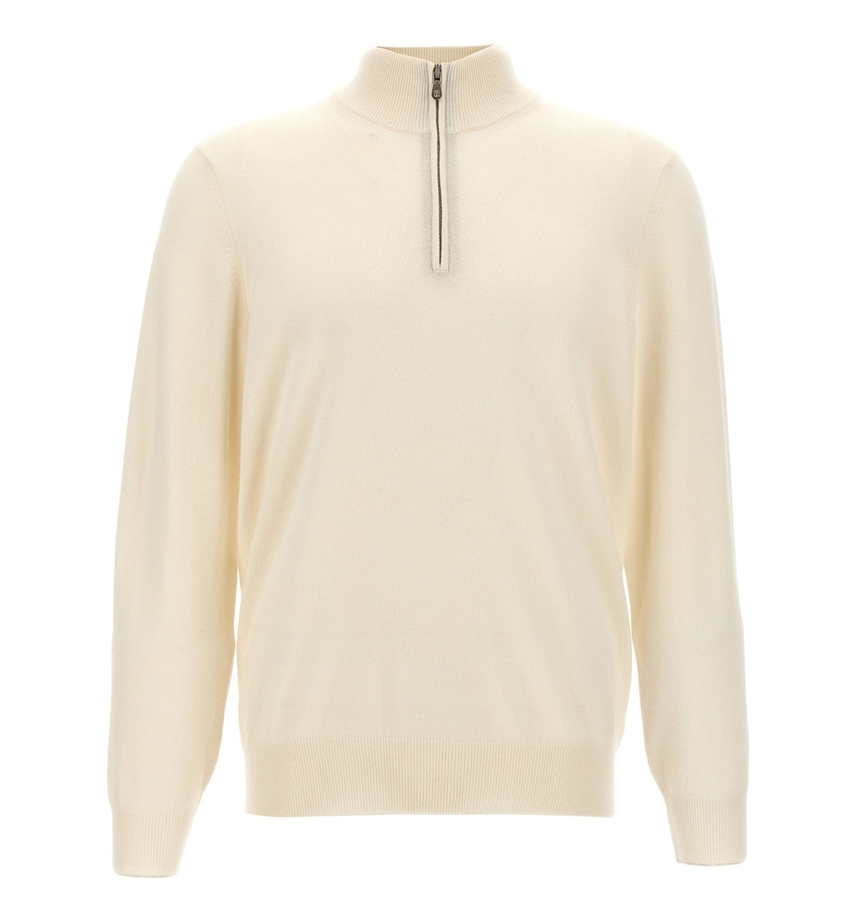 Cashmere Sweater With Half Zip