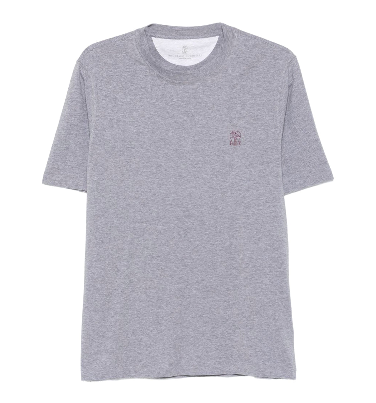 Cotton jersey crew neck T-shirt with logo