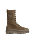 Vera High Suede & Shearling Lace-Up Boots