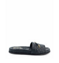 Cannage quilted leather sandals