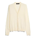 Fine wool cardigan with embroidery