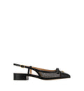 Valet Du Roi Mesh And Leather Ballerinas