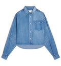 Cropped Shirt In Denim