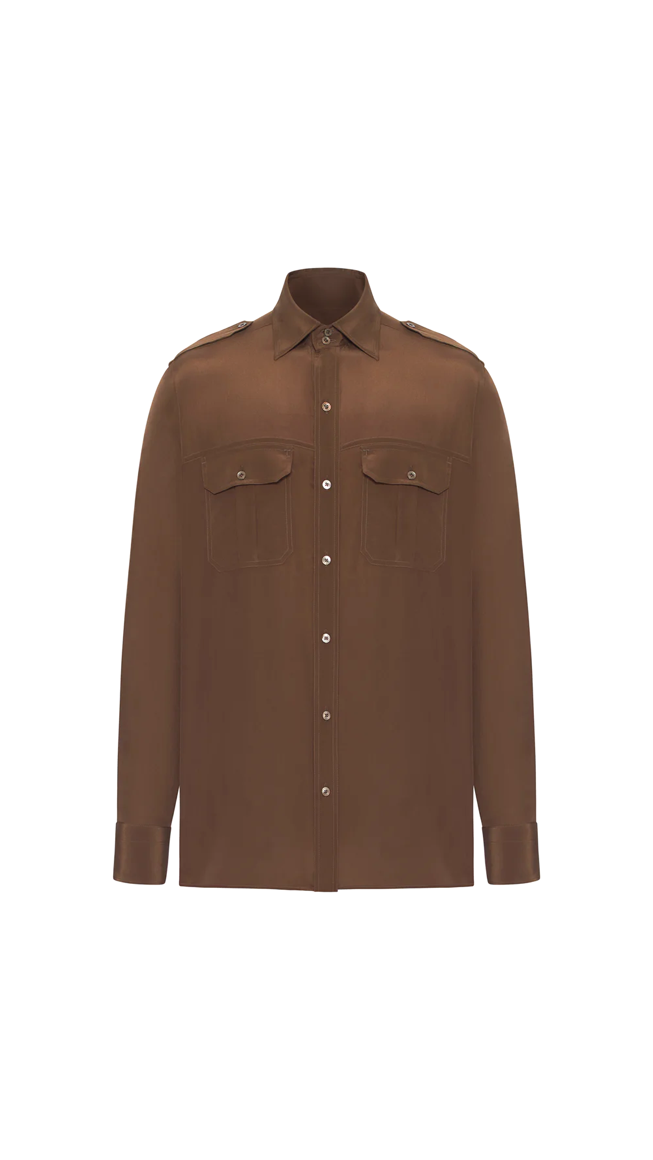 Classic Collar Shirt - Cigar
