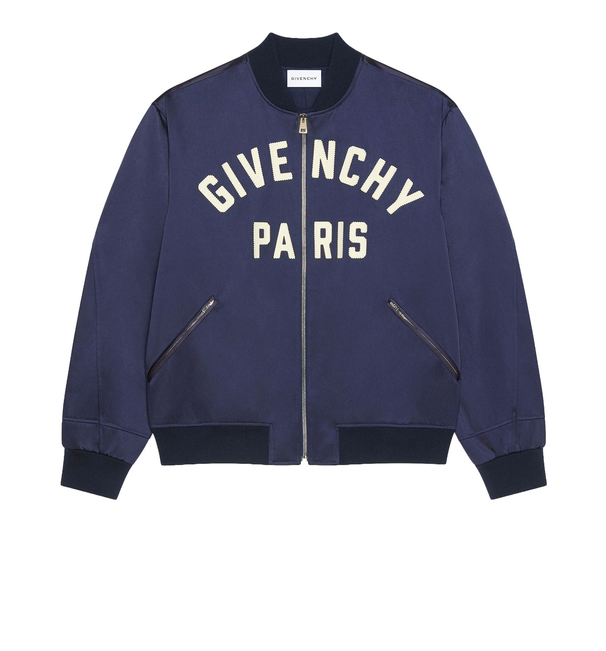 Couture Seam Bomber In Satin Embroidered Givenchy Paris