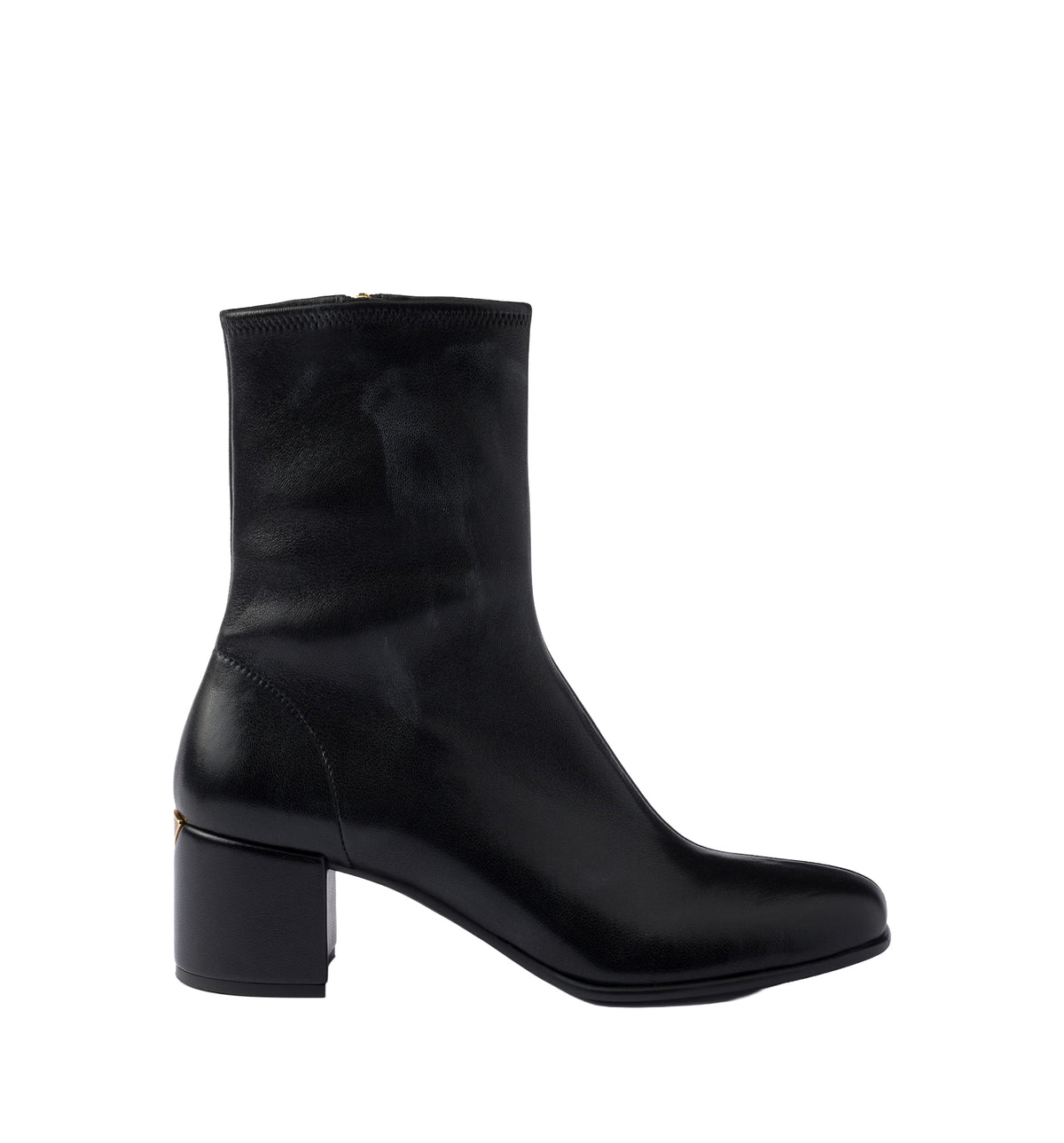 Stretch Nappa Leather Booties