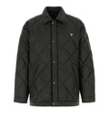 Black polyester down jacket