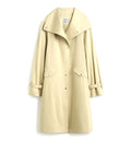 Oversized cotton trench beige