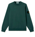 Cotton sweatshirt with side logo patch