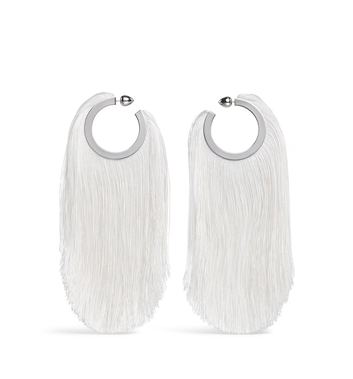 Fringed Hoop Earrings