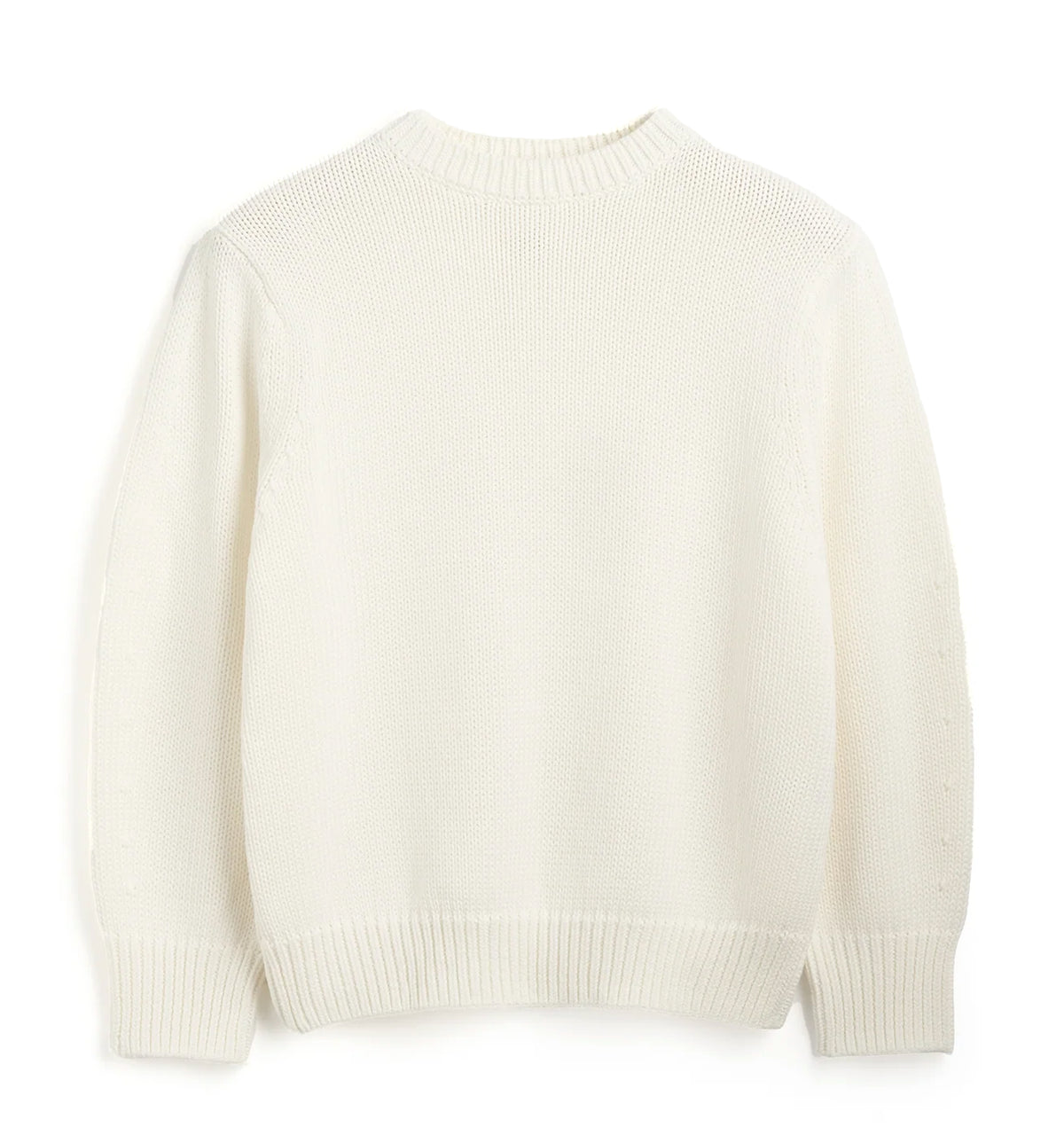 Oversized crew knit macadamia