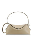 T-Lock hammered leather crossbody bag