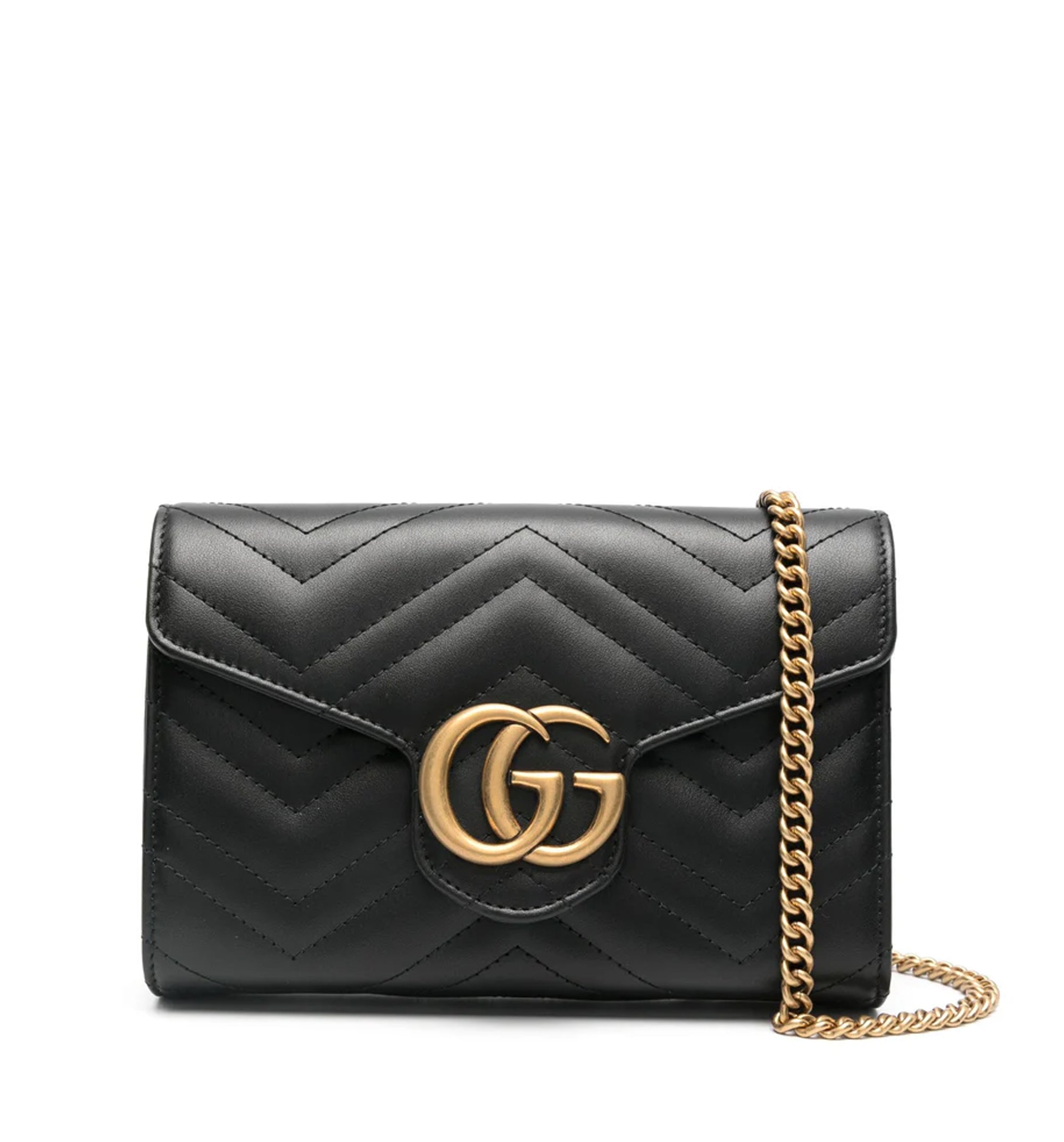 GG Marmont Matelassé Mini Bag - Black