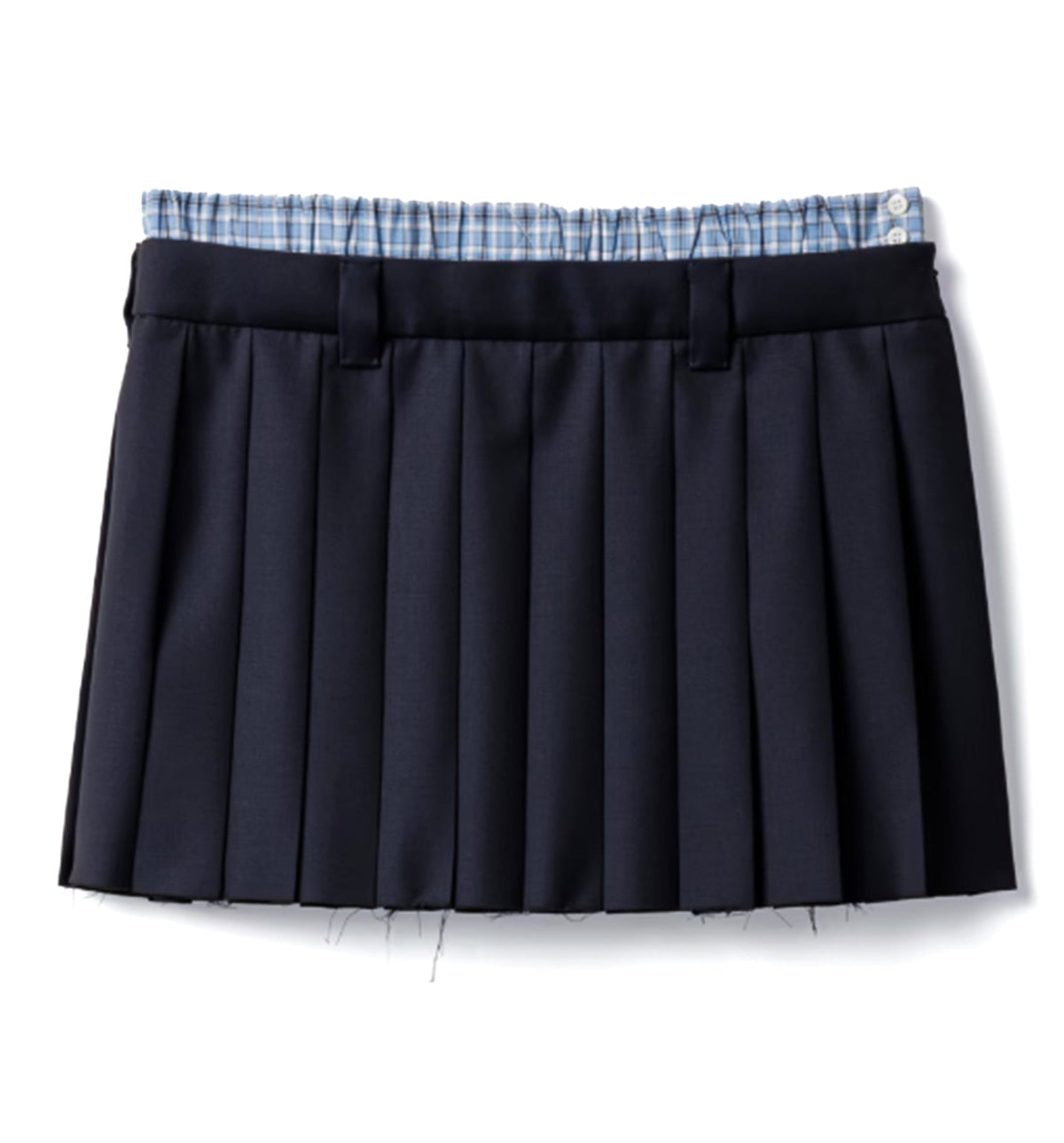 Pleated Batavia Miniskirt