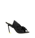 Boudoir Heeled Mules In Nappa Leather With Bow