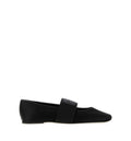 Sliced Square Ballerinas In Satin