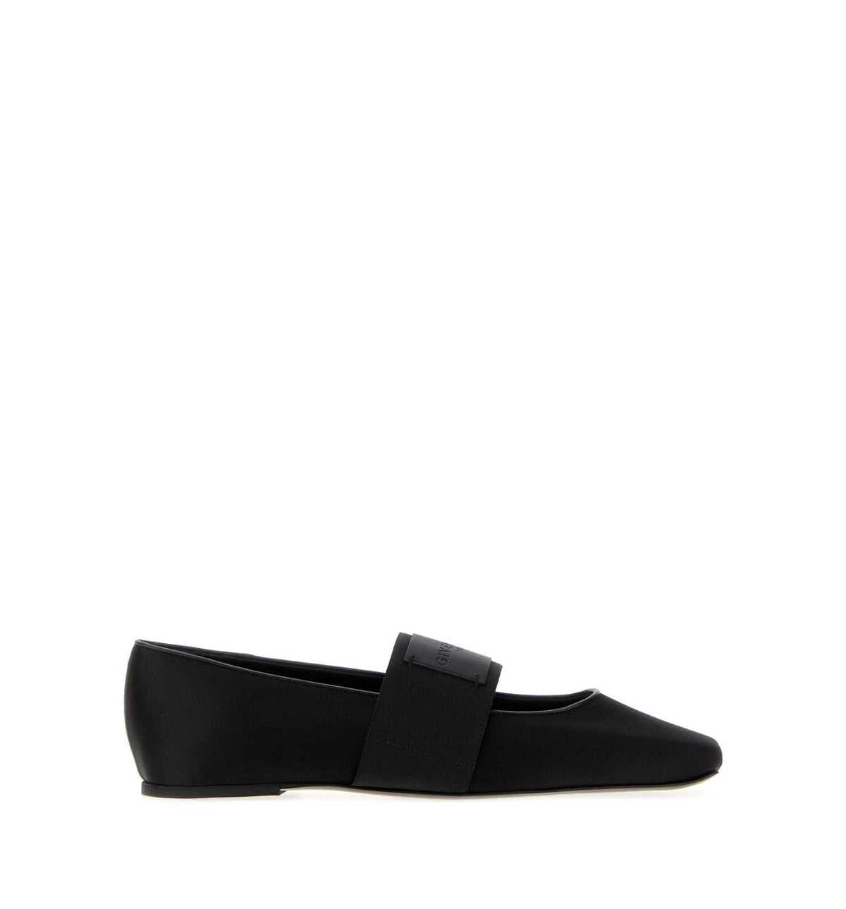Sliced Square Ballerinas In Satin