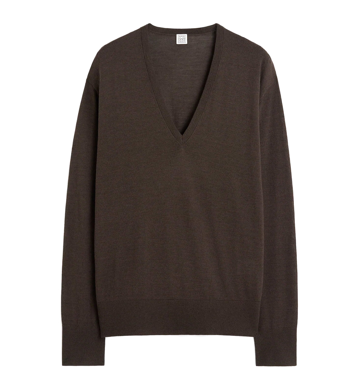 Fine v-neck knit