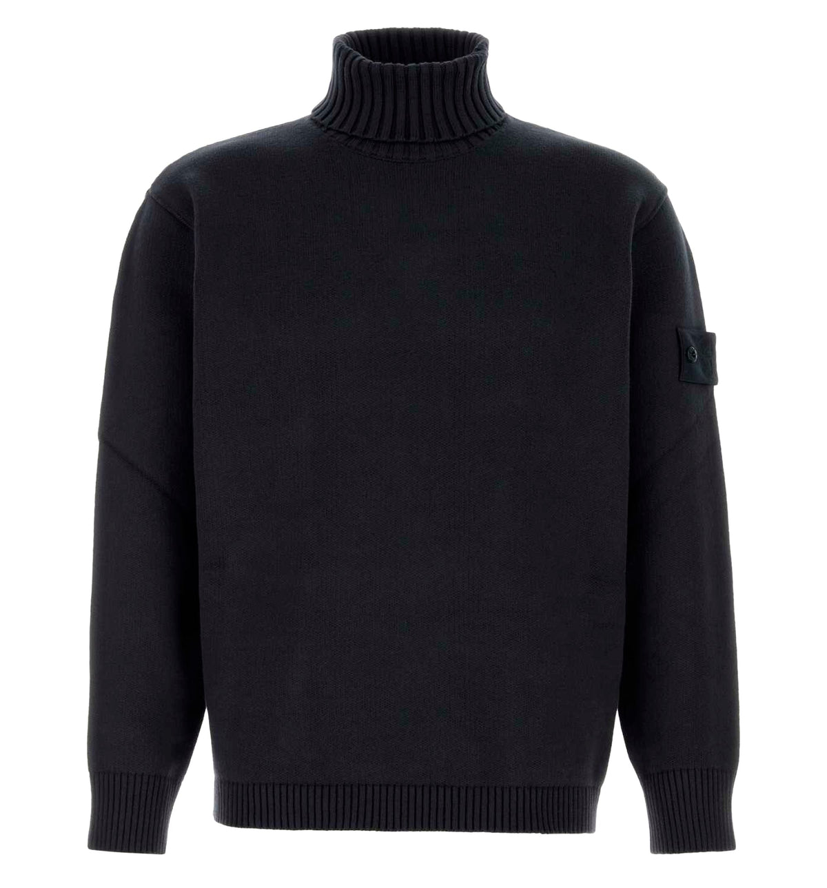 Midnight blue stretch cotton sweater