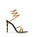 Margot Black and Gold Sandal 105