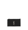 Cassandre Matelassé Fragments Card Case in Grain de Poudre Leather