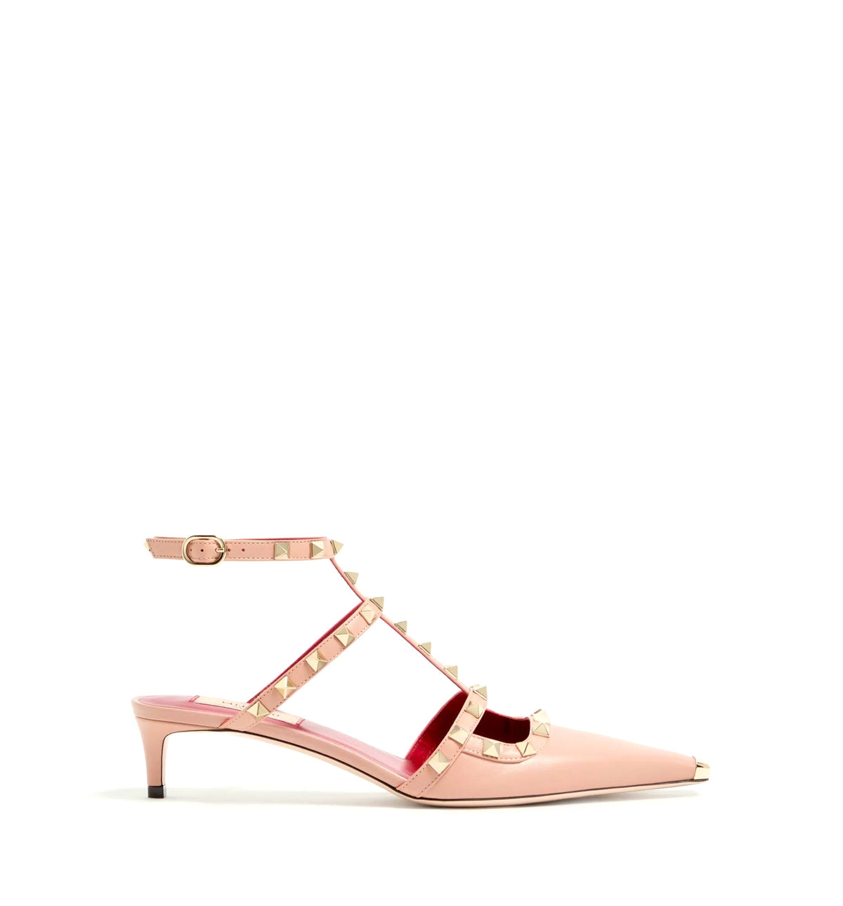 Rockstud Court Shoes In Kid Leather 40Mm