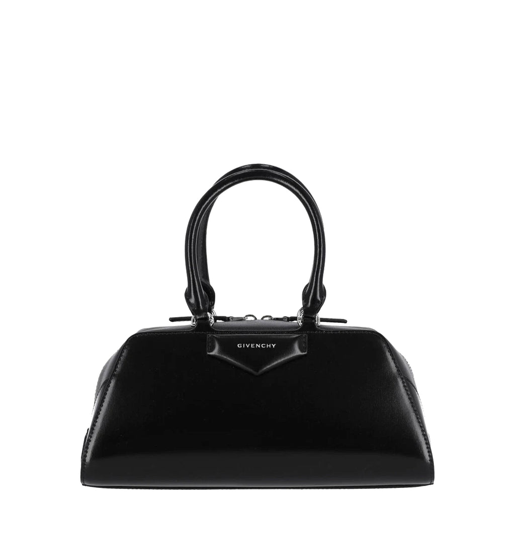 Small Antigona East-West Bag in Box Leather