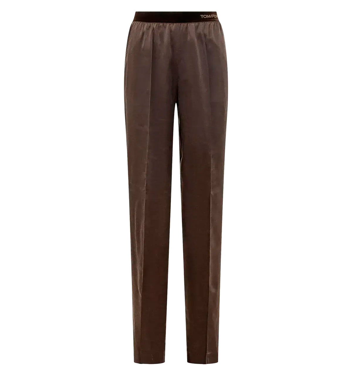 Peach-Feel Silk Satin Pj Pants