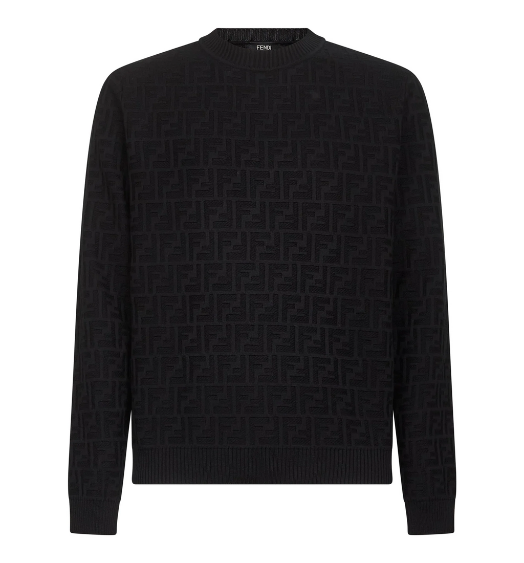 FF Jacquard Cotton Sweater