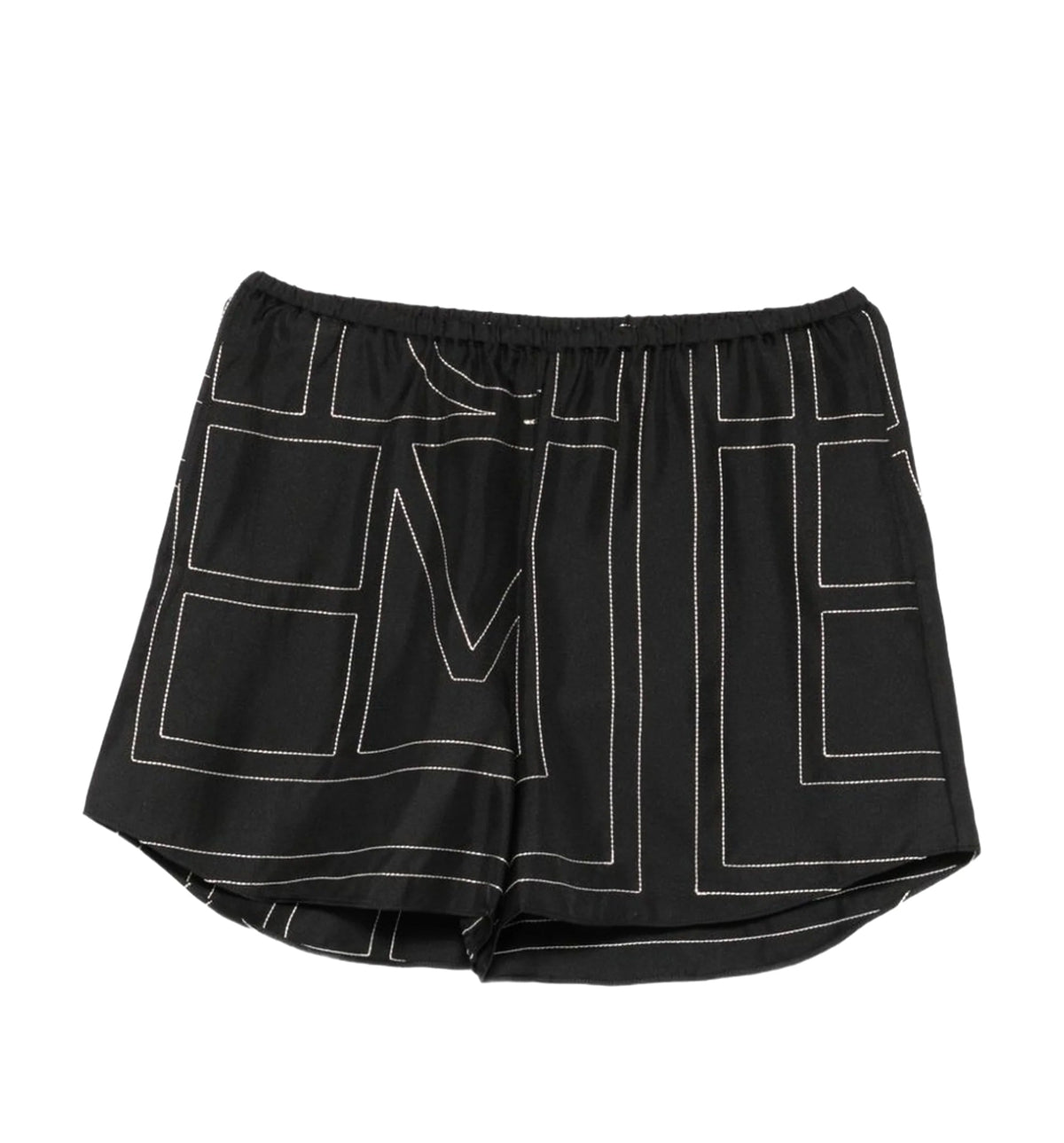 Monogram Silk Pajama Shorts