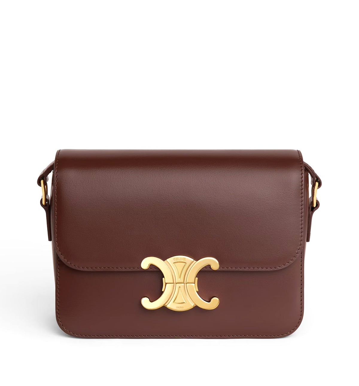 Teen Triomphe Bag In Shiny Calfskin