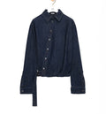 Draped Shirt In Denim