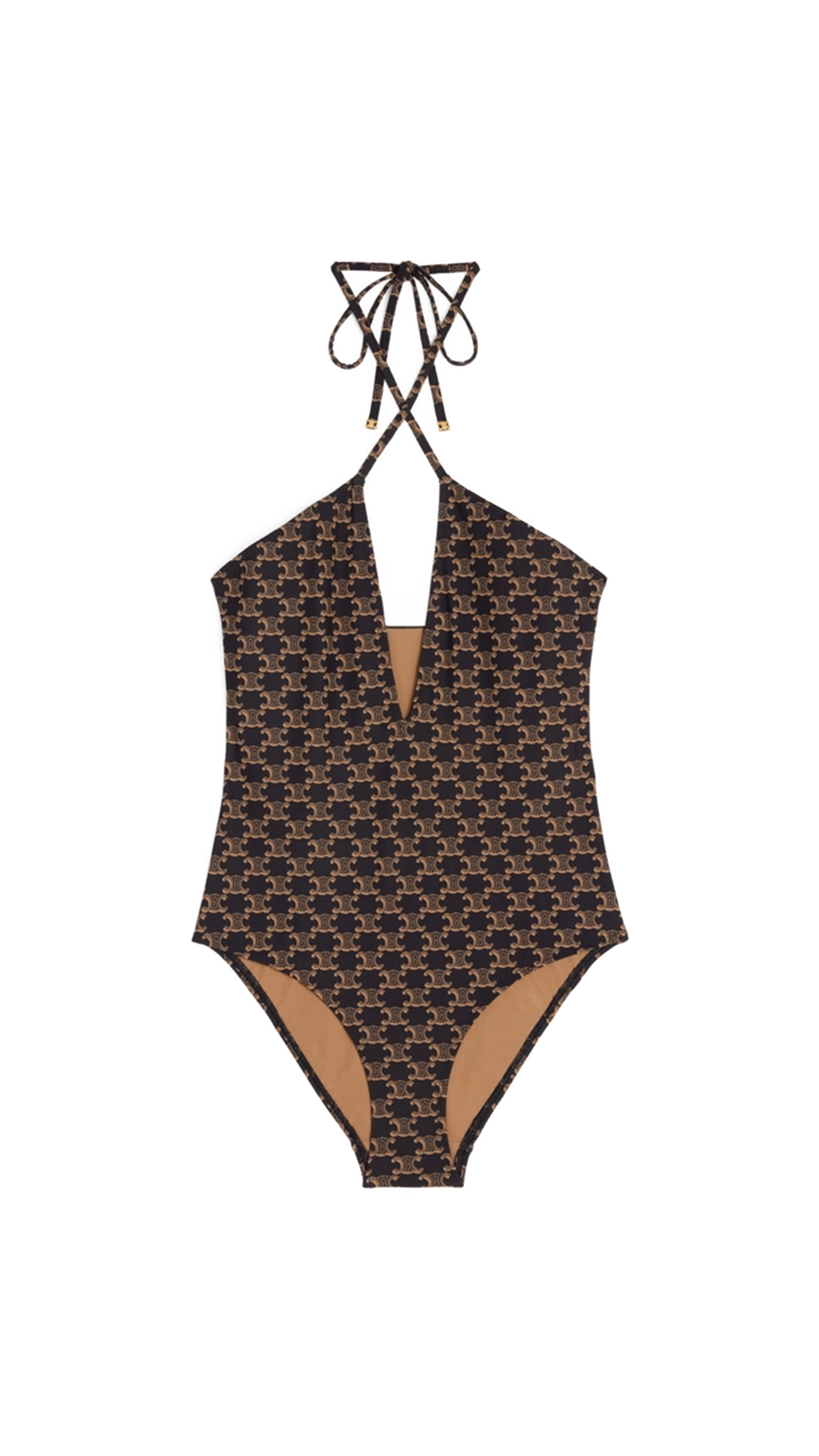 Swimsuit in Monogram - Toffee/Brown