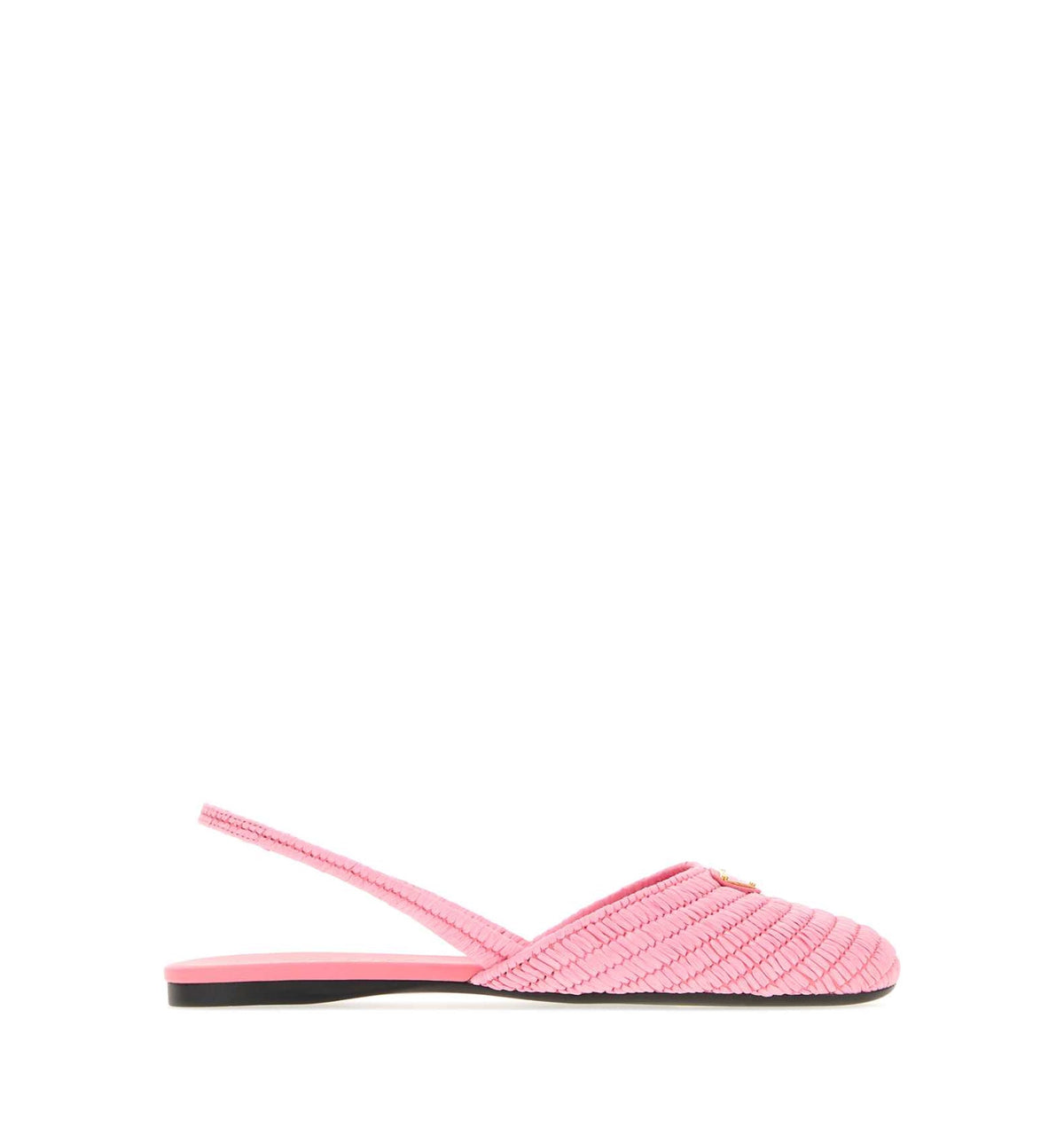 Raffia Slingback Ballerinas