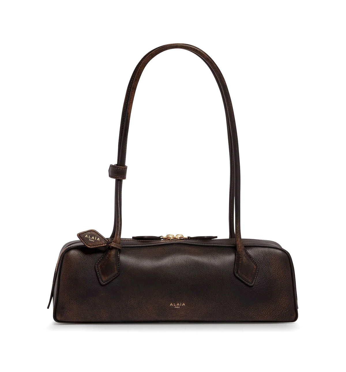 Le Teckel Medium Bag In Aged Leather