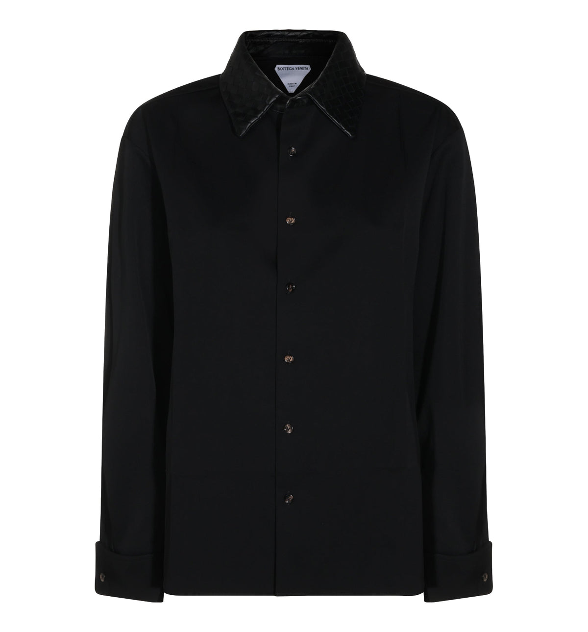 Intrecciato Leather Shirt