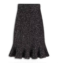Black Technical Knit with Silver-Tone Sequins