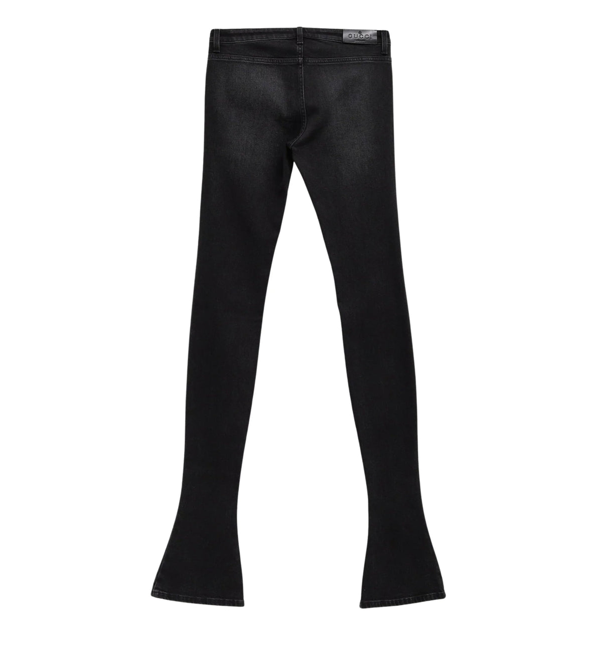 Fitted Stretch Cotton Denim Pants