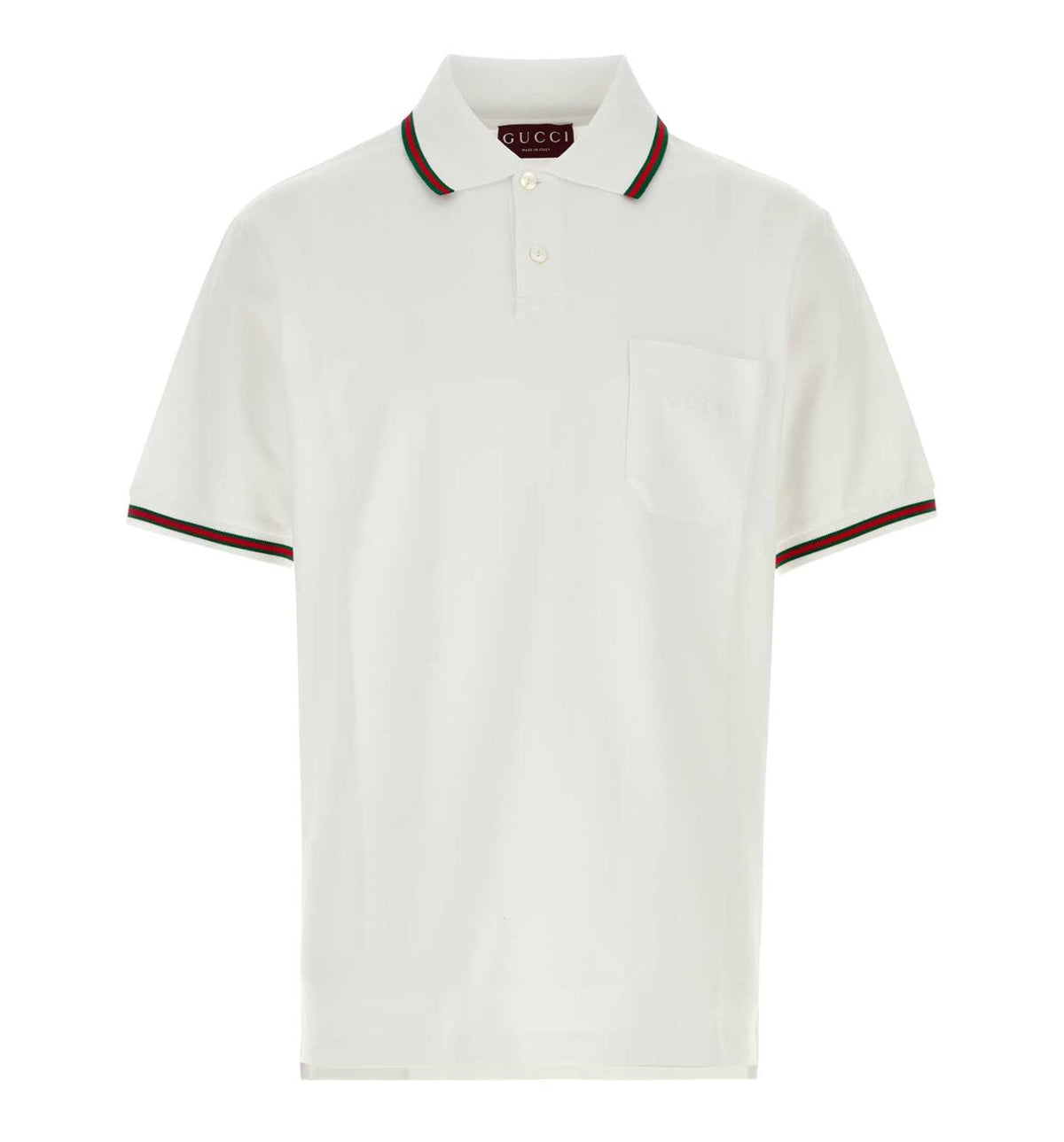Cotton Piquet Polo Shirt With Web